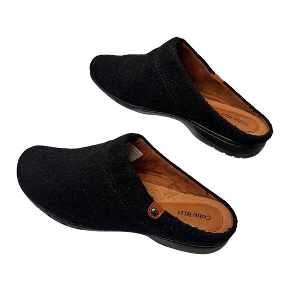 Cobb Hill Womens Penfield Clog Black Sz. 9.5 Cottage Comfort Travel Career Mules - Picture 6 of 11